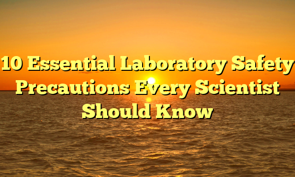10 Essential Laboratory Safety Precautions Every Scientist Should Know