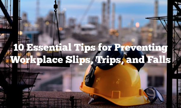 10 Essential Tips for Preventing Workplace Slips, Trips, and Falls