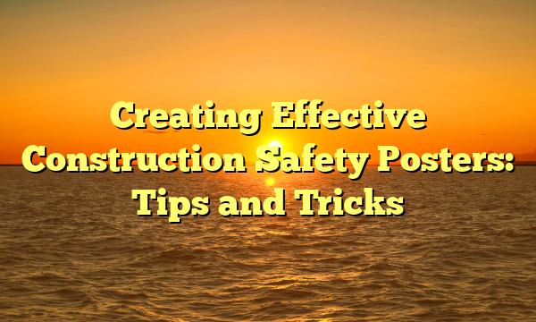 Creating Effective Construction Safety Posters: Tips and Tricks