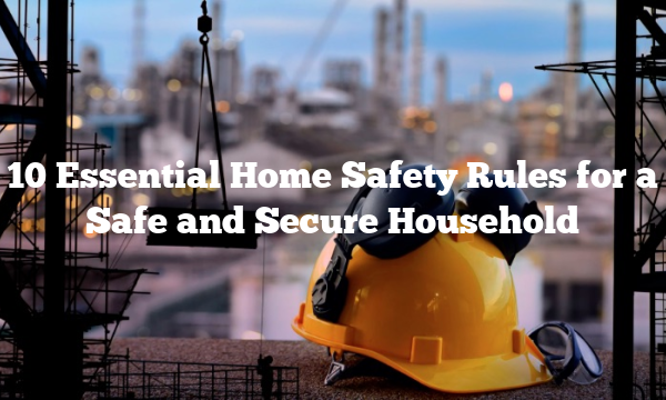 10 Essential Home Safety Rules for a Safe and Secure Household