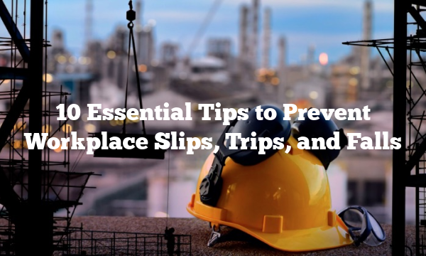 10 Essential Tips to Prevent Workplace Slips, Trips, and Falls